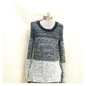 Banana Republic Gray and Black sweater